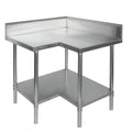 Economic Corner Workbench,100mm Splashback & Undershelf - 0900-6-WBCB