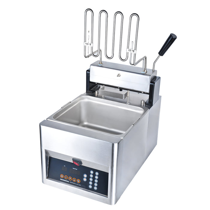 WISE Commercial 12L Electric Countertop Auto Lift-up Fryer - WFT-12L-C10