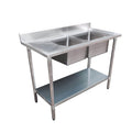 Modular System Double Sink Bench Right Handed 1500x700x900mm - 1500-7-DSBR