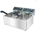 WISE Commercial 16L Electric Countertop Fryer - WFT-16L-C8