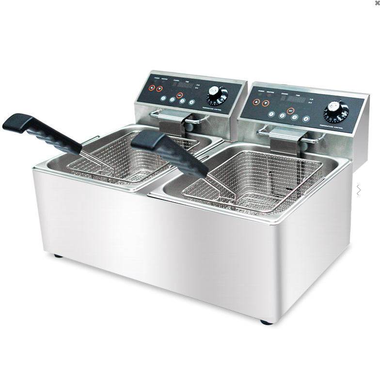 WISE Commercial 16L Electric Countertop Fryer - WFT-16L-C8