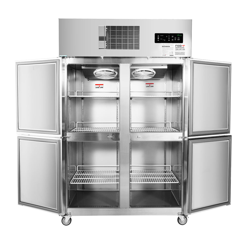 Thermaster TROPICAL Thermaster 4 x Half door SS Freezer - SUF1000