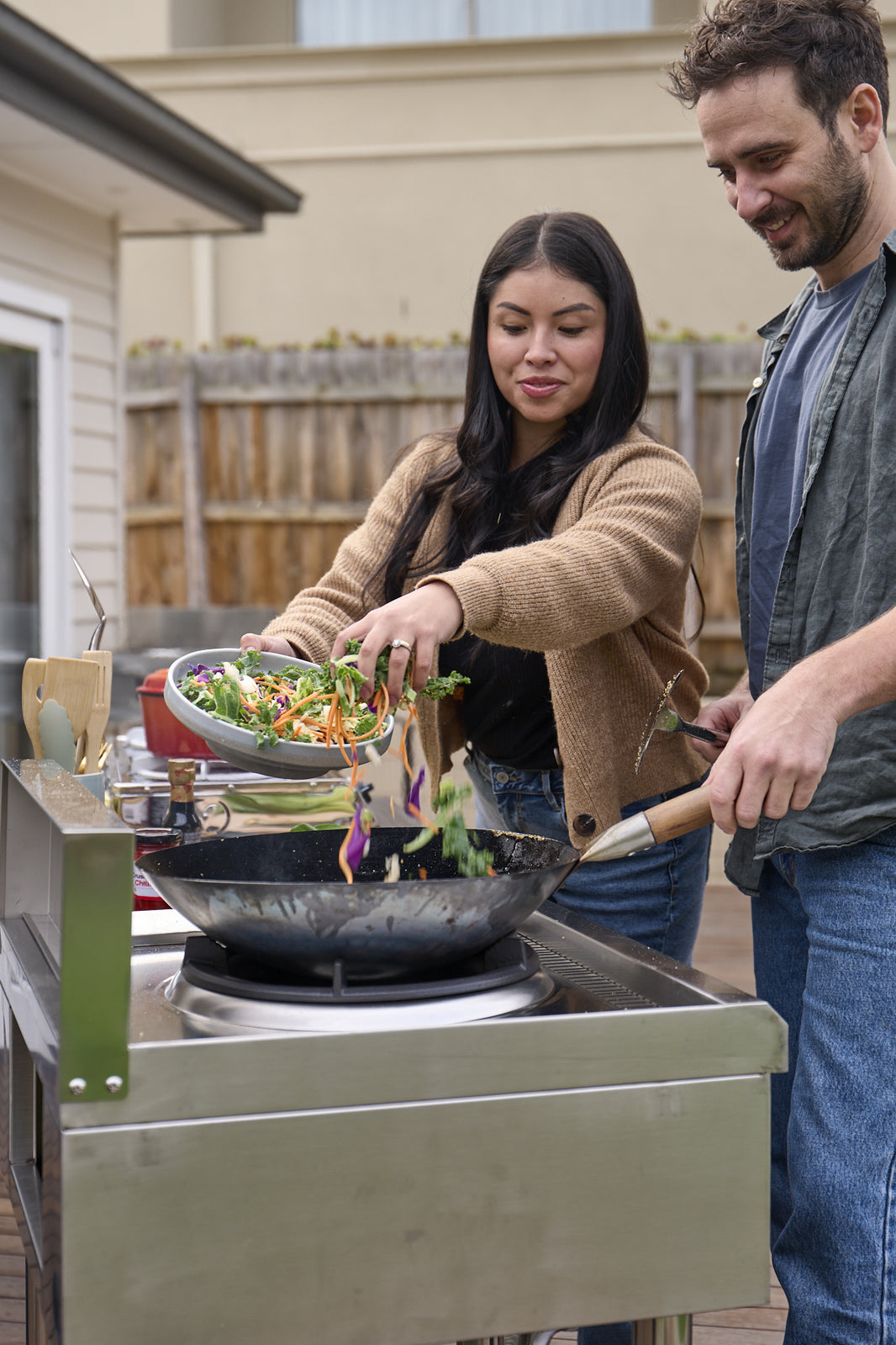 Auscrown Stainless Steel Wok Station