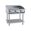 B+S Black Combination 600mm Grill Plate & 300mm Char Broiler - BT-GRP6-CBR3