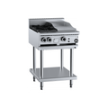 B+S Black Combination Two Open Burners & 300mm Grill Plate - BT-SB2-GRP3