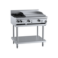 B+S Black Combination Two Open Burners & 600mm Grill Plate - BT-SB2-GRP6