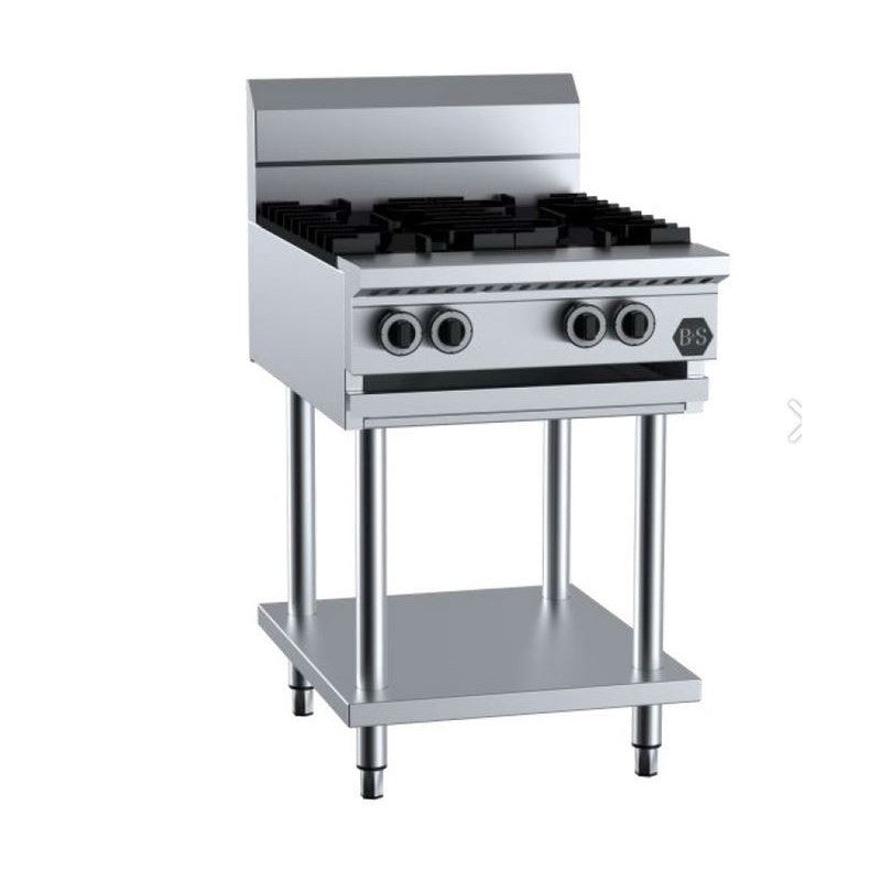B+S Black Four Burner Boiling Top - BT-SB4