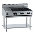 B+S Black Combination Six Open Burners & 300mm Grill Plate - BT-SB6-GRP3