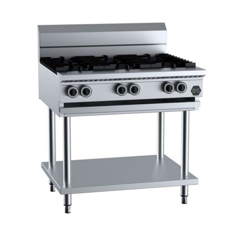 B+S Black Six Burner Boiling Top - BT-SB6