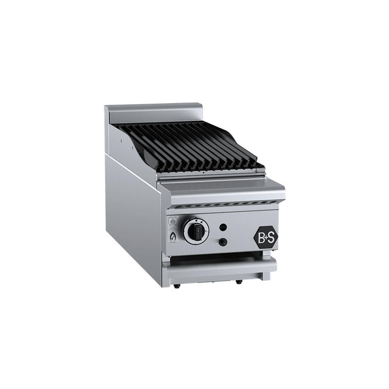 B+S Black Char Broiler 300mm Bench Mounted - CBR-3BM