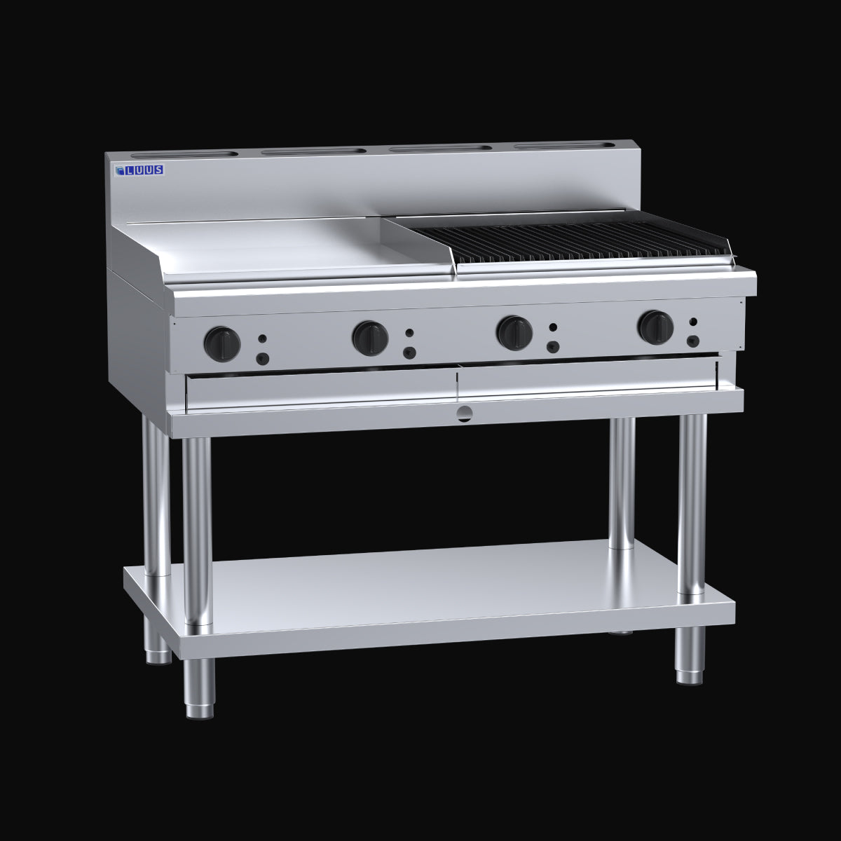 Luus 600mm Griddle 600mm Chargrill - CS-6P6C
