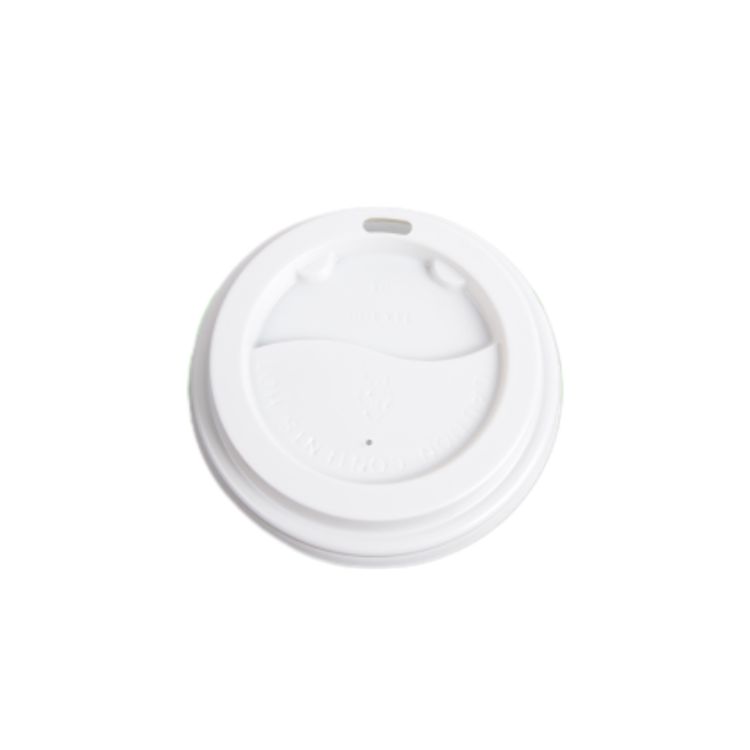 80mm PS Coffee Cup Lid - White