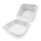 Sugarcane 6-inch Clamshell Eco Hamburger Box - EL-M-HB06
