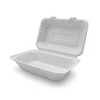 Sugarcane 9x6 inch 900ml Clamshell Container - EL-P-CB900
