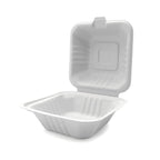 Sugarcane 6-inch Clamshell Eco Hamburger Box - EL-P-HB06