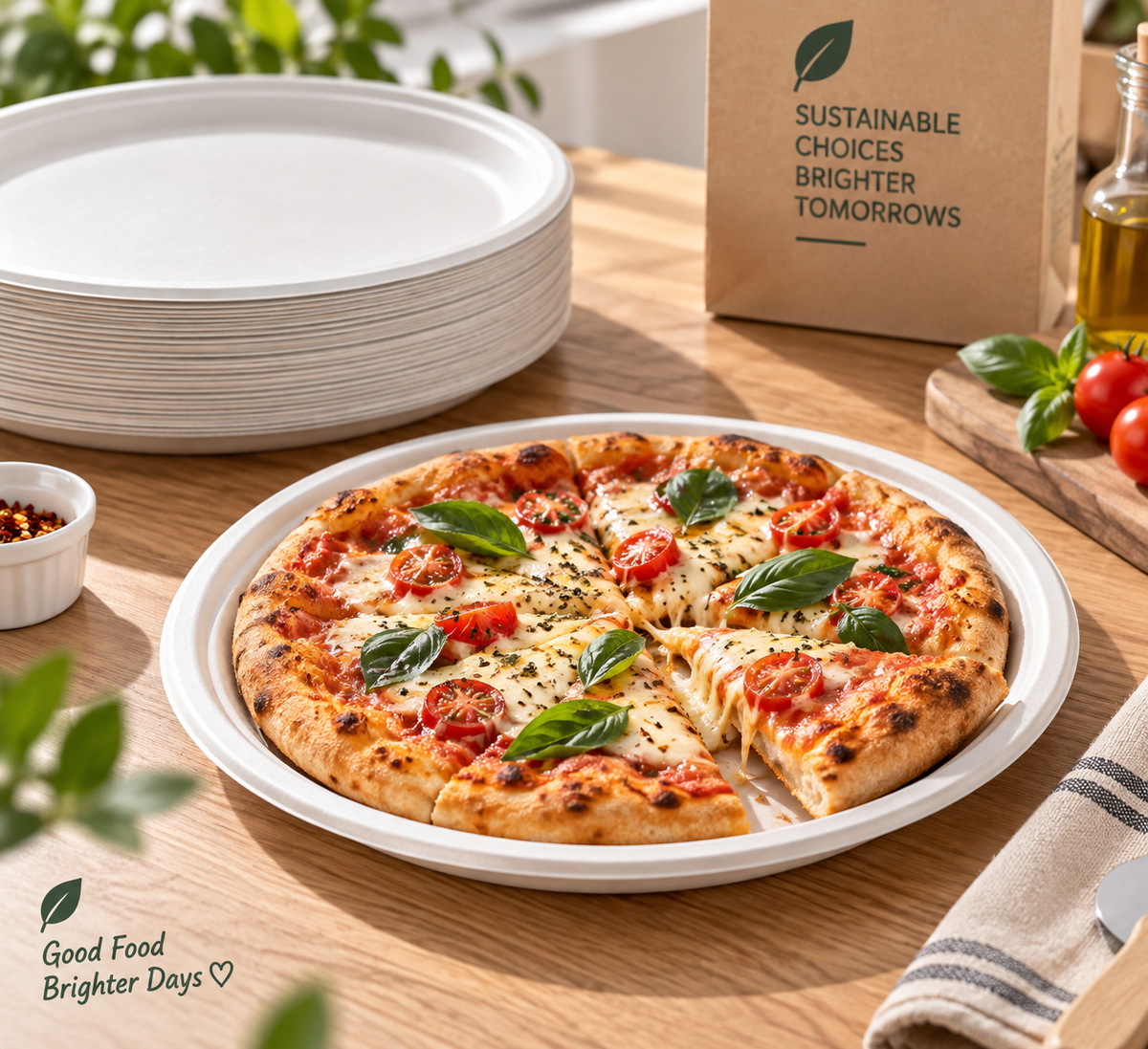 Sugarcane 9-inch Eco Round Plate - EL-RP09