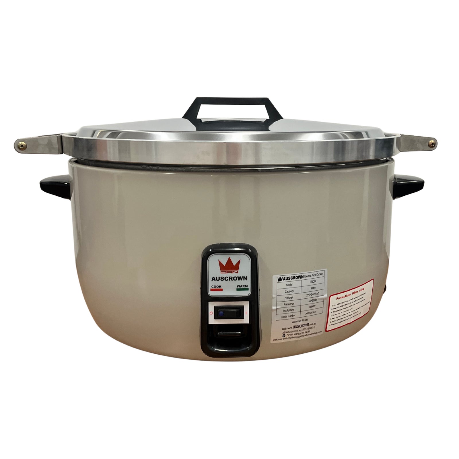 Auscrown Premium Commercial Rice Cooker 9L - ERC9L