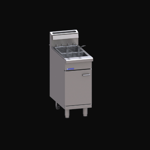 Luus 2 Basket Single V-Pan Fryer - FVG-40