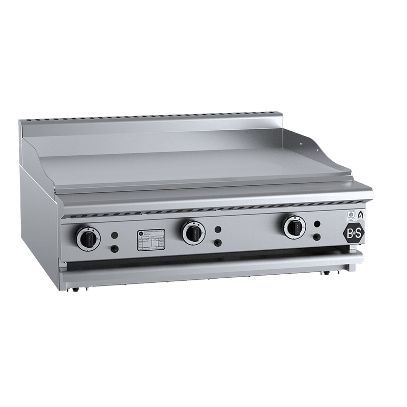 B+S Black Grill Plate 900mm Bench Mounted - GRP-9BM