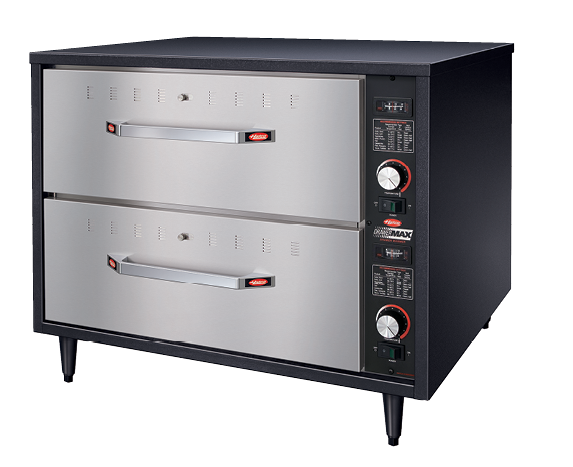 Hatco DrawerMax Drawer Warmers - 2 draws with individual on/off switch and independent temp control per draw - 749mm x 576mm x 512mm (excluding legs) - HDM-2