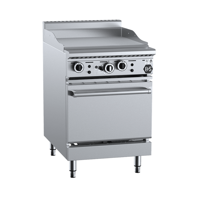 B+S Black Oven with 600mm Grill Plate - OV-GRP6