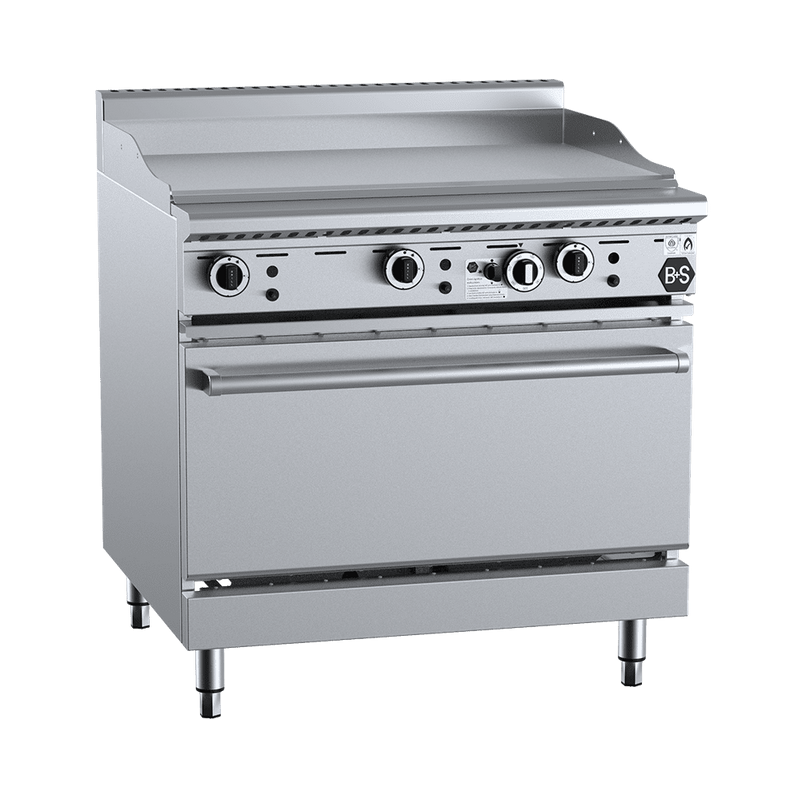 B+S Black Oven with 900mm Grill Plate - OV-GRP9