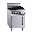 B+S Black Oven with Two Open Burners & 300mm Char Broiler - OV-SB2-CBR3