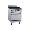 B+S Black Four Burner Oven - OV-SB4