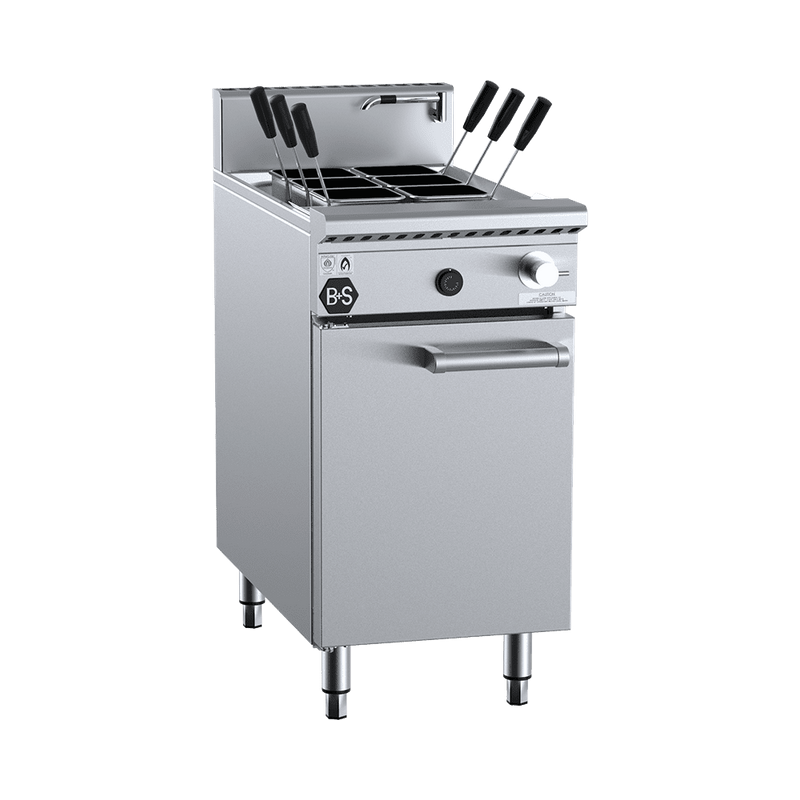 B+S Black Pasta Cooker 6 Baskets - PC-6