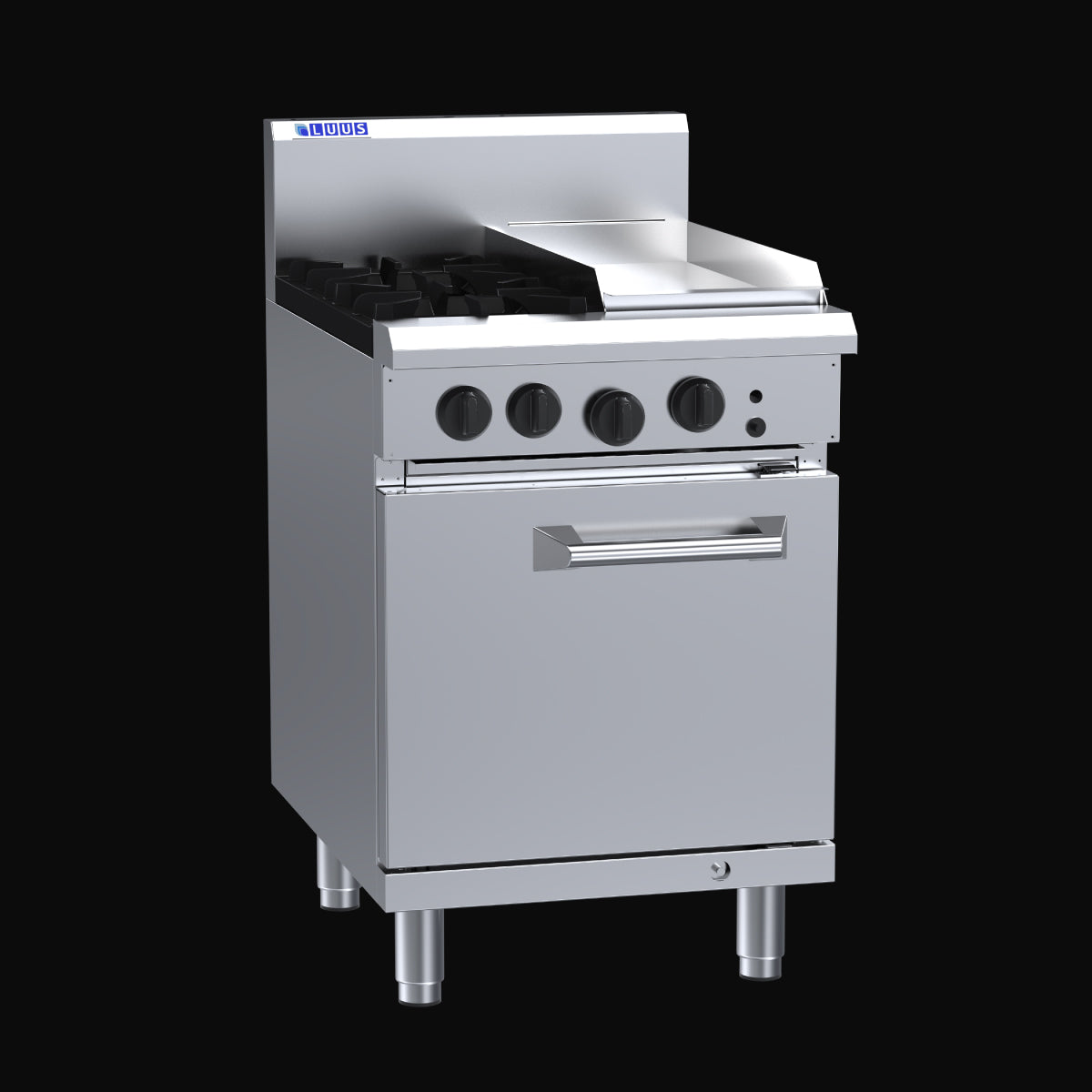 Luus 2 Burner 300mm Griddle with Static Oven - RS-2B3P