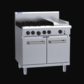 Luus 4 Burner 300mm Griddle with Static Oven - RS-4B3P