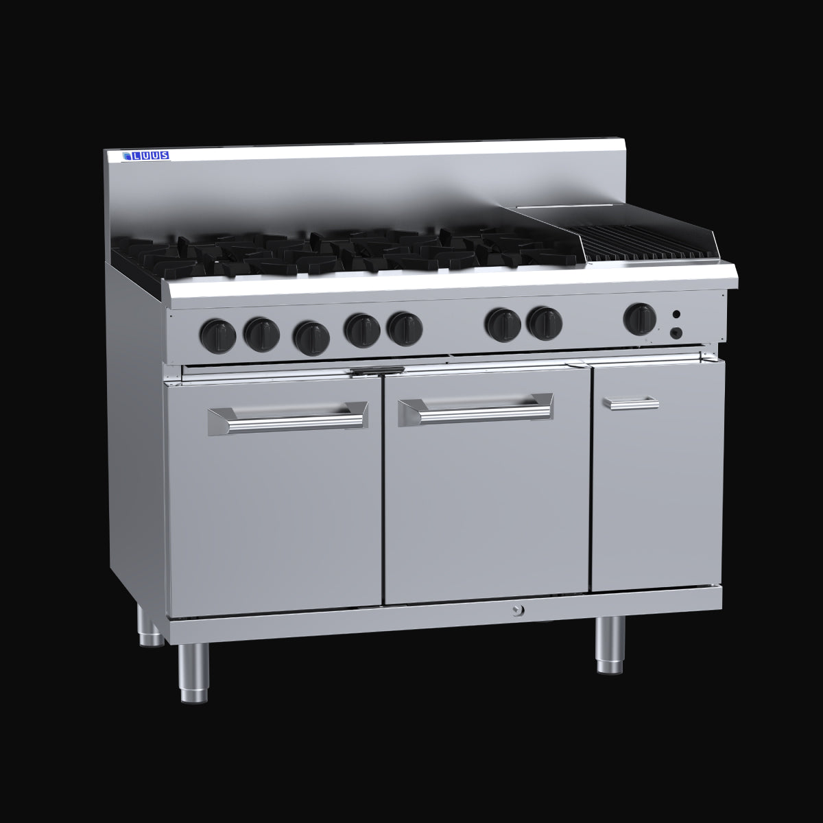 Luus 6 Burner 300mm Chargrill with Convection Oven - RF-6B3C