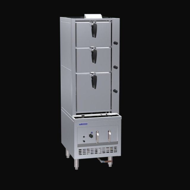 Luus 600mm 3 Deck Steam Cabinet - SCM-60
