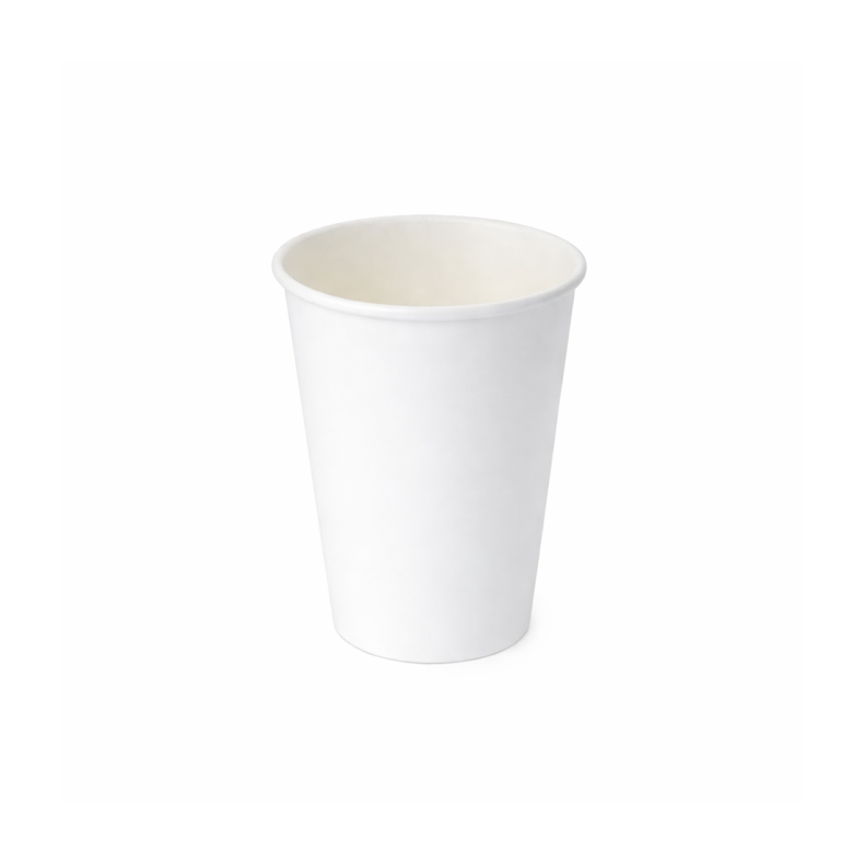 8oz 90mm Coffee Cup White