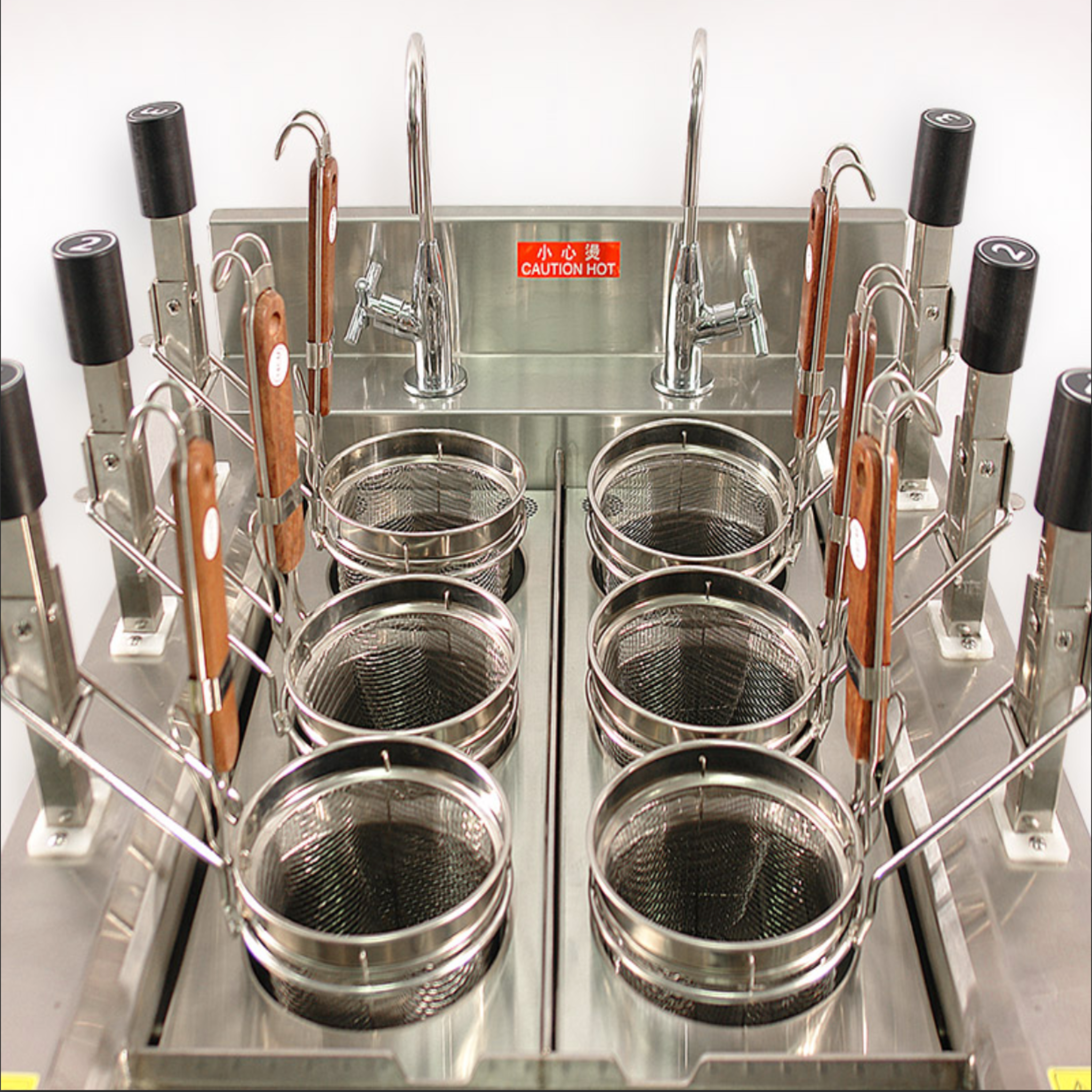 WISE Electric Standing Auto Lift Up Noodle Cooker (6 Baskets) - WBLL-540CA-S