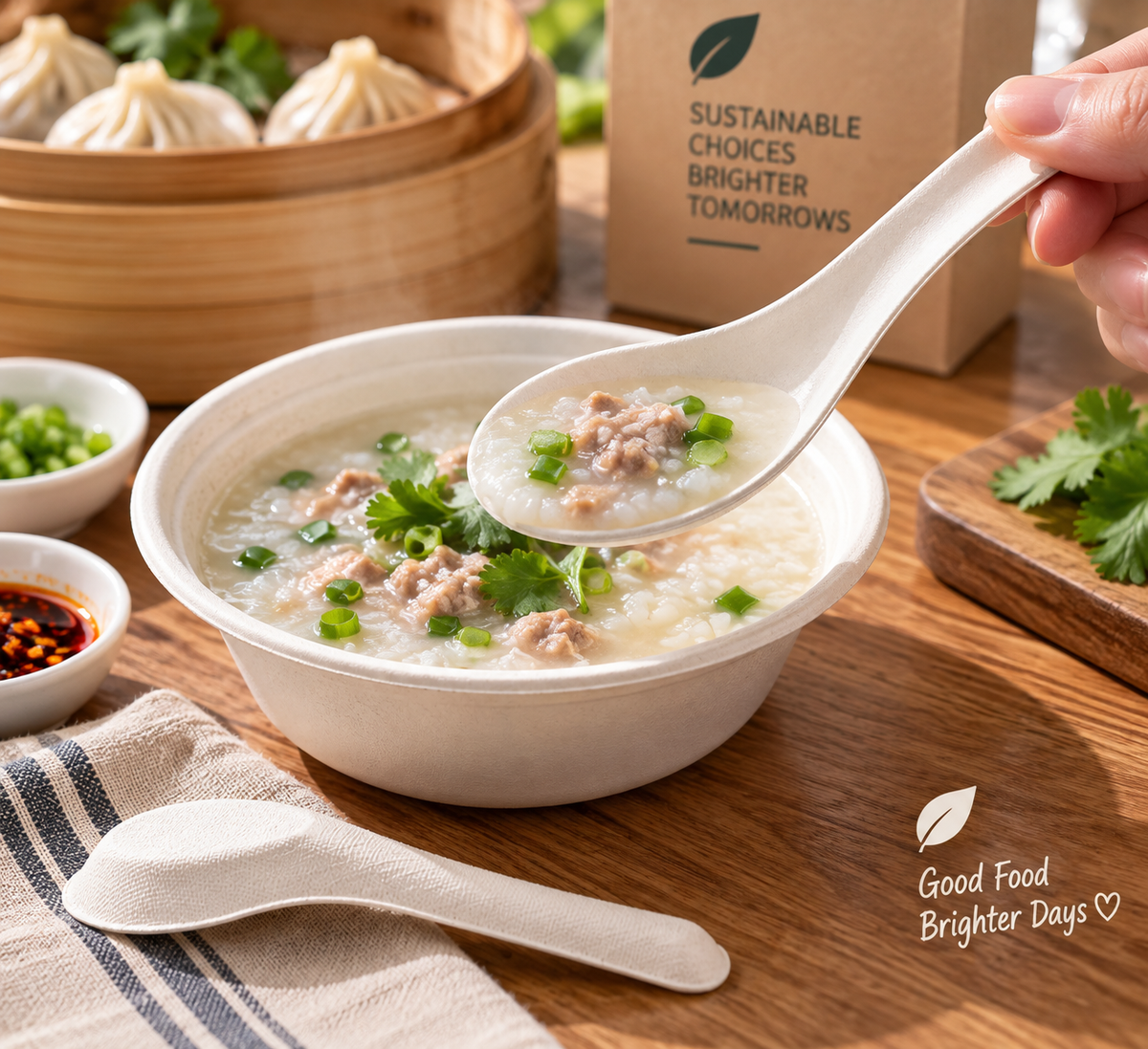 Sugarcane 140mm Asian Soup Spoon - EL-AS140
