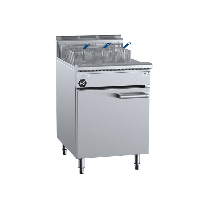 B+S Black Single Pan Three Basket Turbo Fryer - TF-601