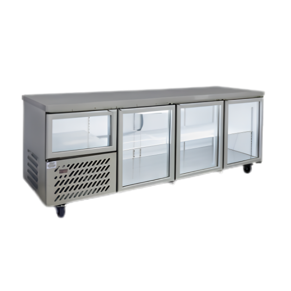 Anvil UBS6240 Stainless Steel Slimline Under Bar Fridge 3 1/2 Doors