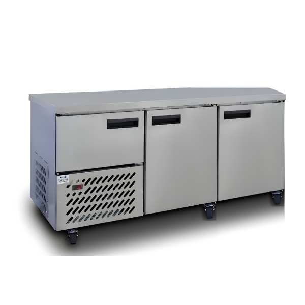 Anvil UBS6180 Stainless Steel Slimline Fridge 2 1/2 Doors