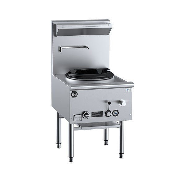 B+S Black Single Hole Deluxe Waterless Wok Table - UFWWD-1