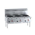 B+S Black Three Hole Deluxe Waterless Wok Table - UFWWD-3