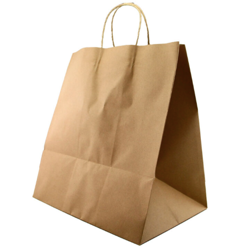 Twisted Uber Brown Paper Bag 350x320x230 Large 150pcs/ctn