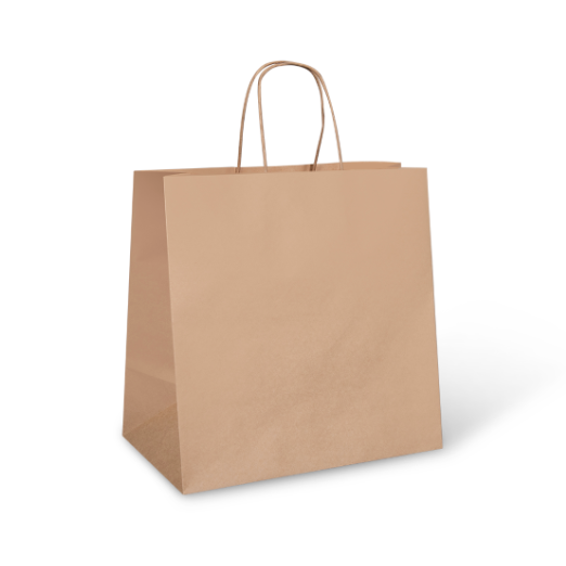 Twisted Uber Brown Paper Bag 305x305x175 Medium 250pcs/ctn