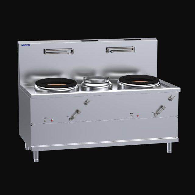 Luus 2 Air-Blast Burners & 1 Centre-Pot Fo San Wok - WV-1A1P1A
