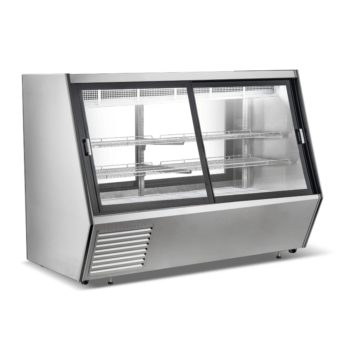 BonvueÂ Dual-Access Refrigerated Deli, Meat and Seafood Display Case - AMS-21DD