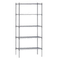Atlas Shelving 4 Shelf Wire Shelving 1220mmW x 355mmD x 1880mmH - 14487EPL