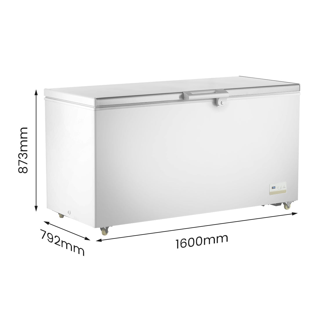 Thermaster 520L Chest Freezer with Stainless Steel Lid - BD520F