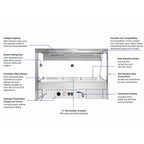 Bonvue Square Countertop Wet and Dry Bain Marie - BM11SC