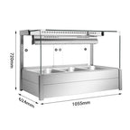 Bonvue Square Countertop Wet and Dry Bain Marie - BM11SC