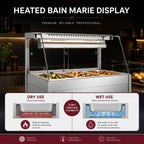 Bonvue Angled Countertop Wet and Dry Bain Marie BM11TC